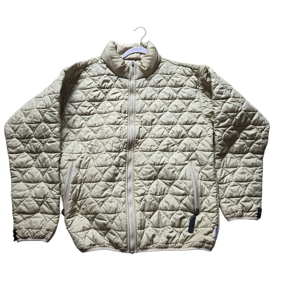 Nike ACG Tan Quilted Thermal Layer Full Zip Jacket‎ Lightweight XL